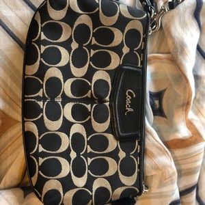 Black Coach wristlet